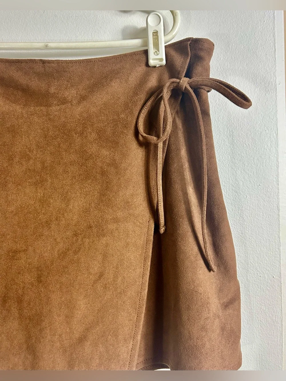 Brown Wrap-Front Women’s Shorts